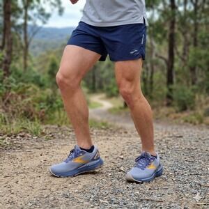 Brooks Adrenaline GTS 23 Men 11 Blue Grey Orange Running Shoes 1103911D027